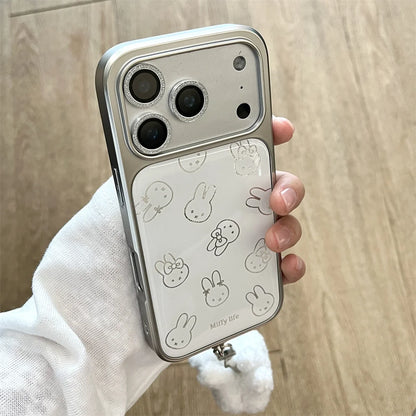 Full Coverage Plush & Silicone Case for iPhone 17 Pro Max | 17 Pro | 16 Pro Max | 16 Pro | 15 Pro Max | 15 Pro