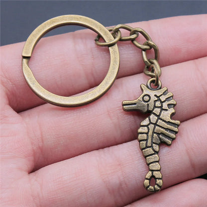 Seahorse Octopus Mermaid Keychains Nail