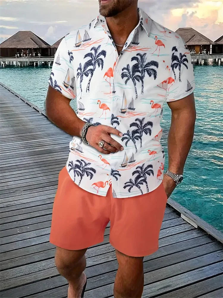 3D Print Hawaiian Shirt Set