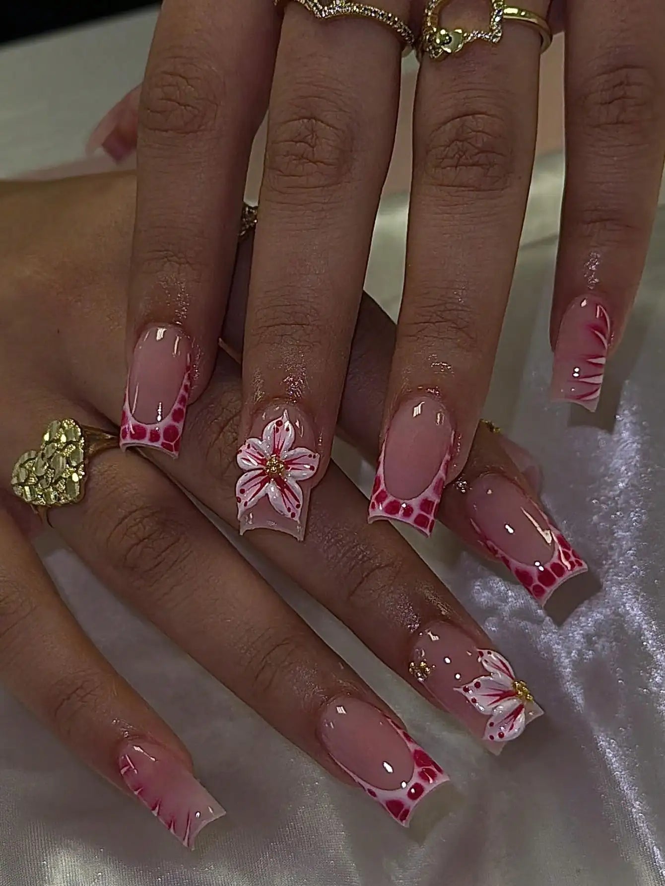 Square Color Press-On Nails