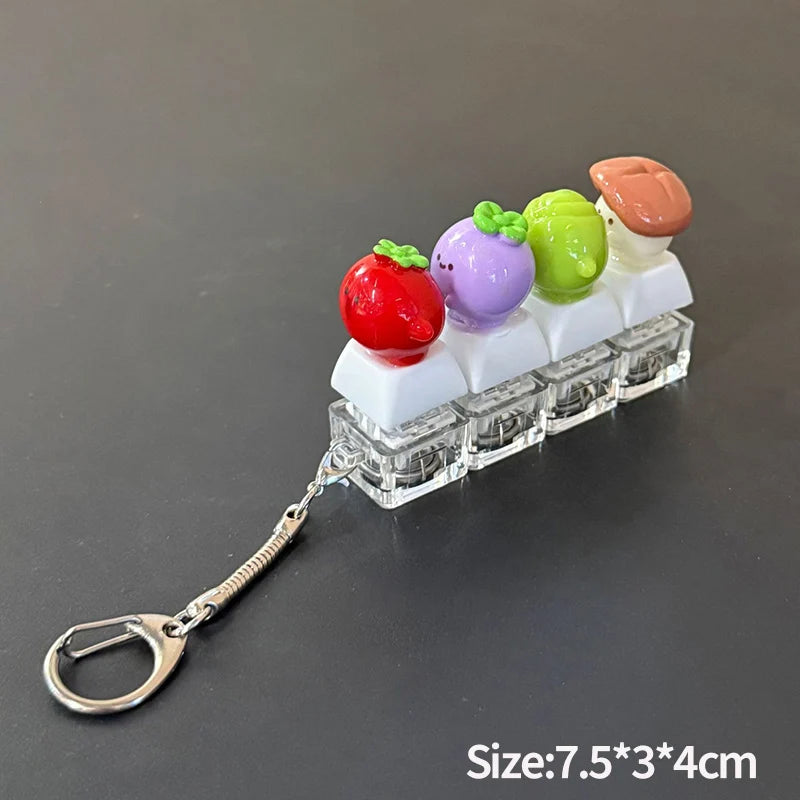 Key Cap Clicker Keychain Party