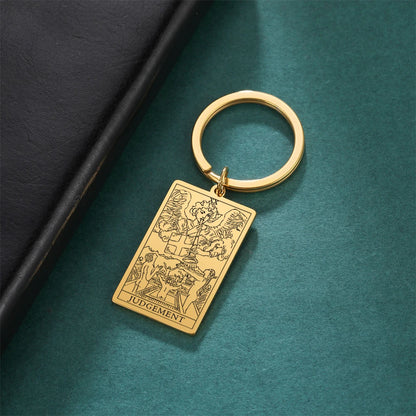 Tarot Key Chain Arcana Pendant