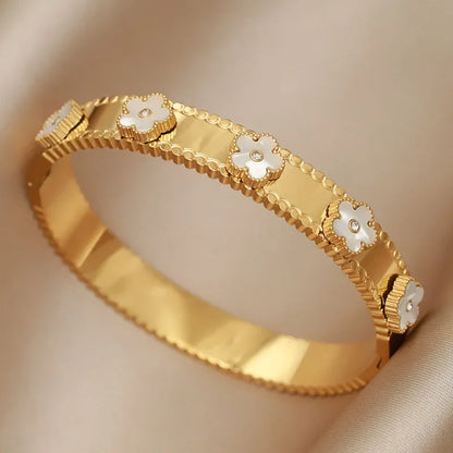 Gold Letter Cuff Bracelet