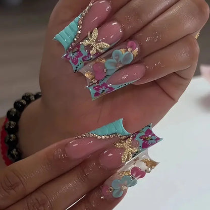 Leopard Cherry Press-On Nails