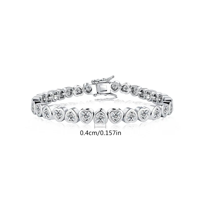 14K Gold Trendy Heart Wedding Bracelets