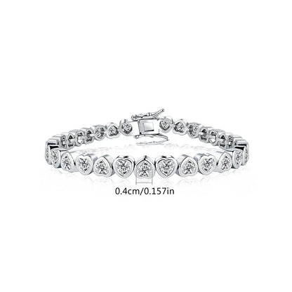 14K Gold Trendy Heart Wedding Bracelets