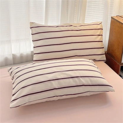 Cotton Striped Bedding Set