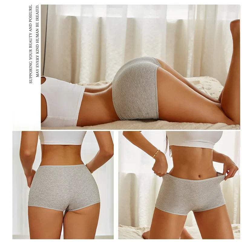 Seamless Cotton Boxer Briefs
