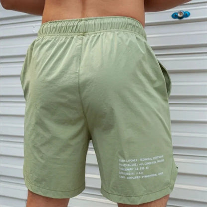 Lightweight Drawstring Gym Shorts