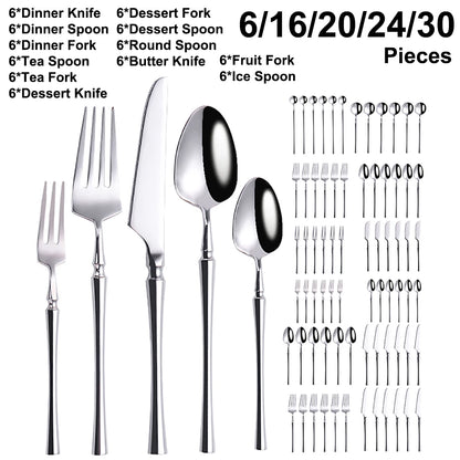 Metal Solid Color Spoon Set