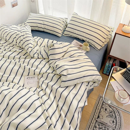 Cotton Striped Bedding Set