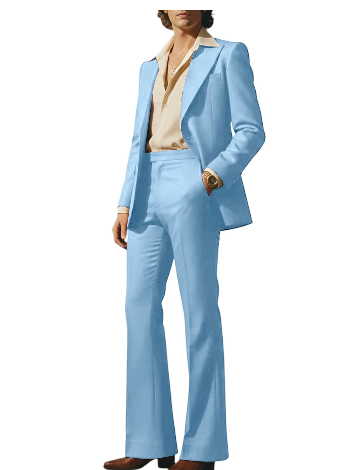 Slim Fit Peak Lapel Suit