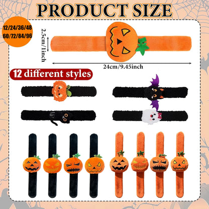 Plush Halloween Slap Bracelets