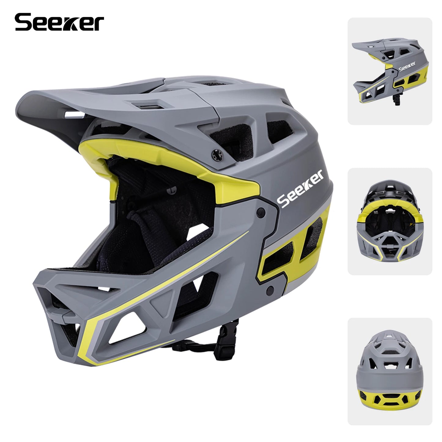 Integrated-Molding Off-Road Full Bike Helmet