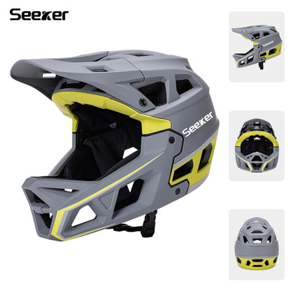 Integrated-Molding Off-Road Full Bike Helmet