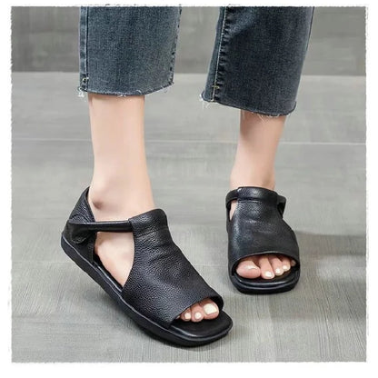 Basic Artificial Leather Sandals