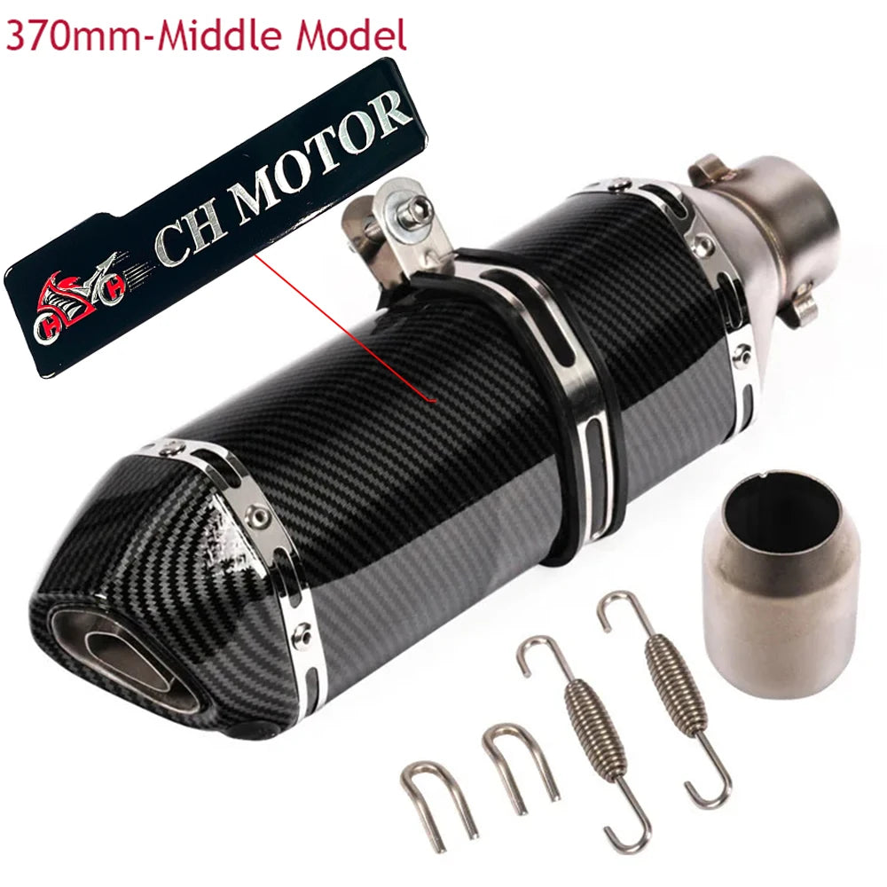 Universal 51mm Escape Moto Exhaust Muffler Tube