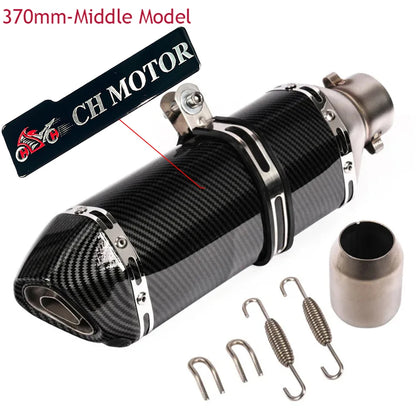 Universal 51mm Escape Moto Exhaust Muffler Tube