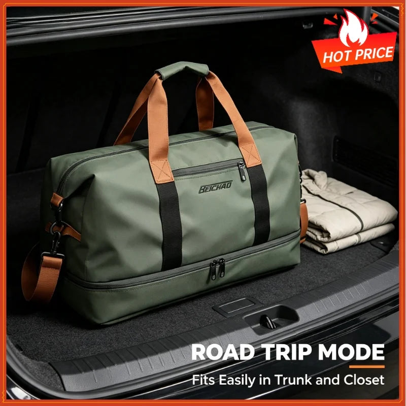Lightweight Oxford Weekender Bag