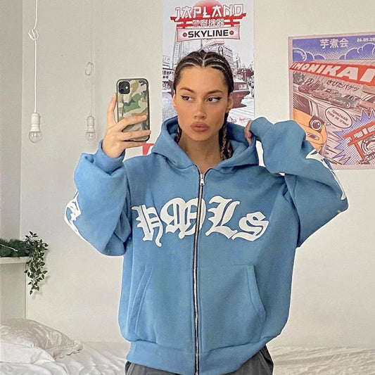Street Style Zip Hoodie