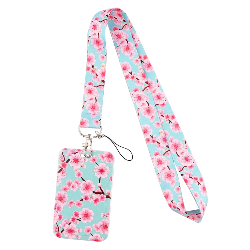 Sakura Cherry Blossoms Flower lanyard