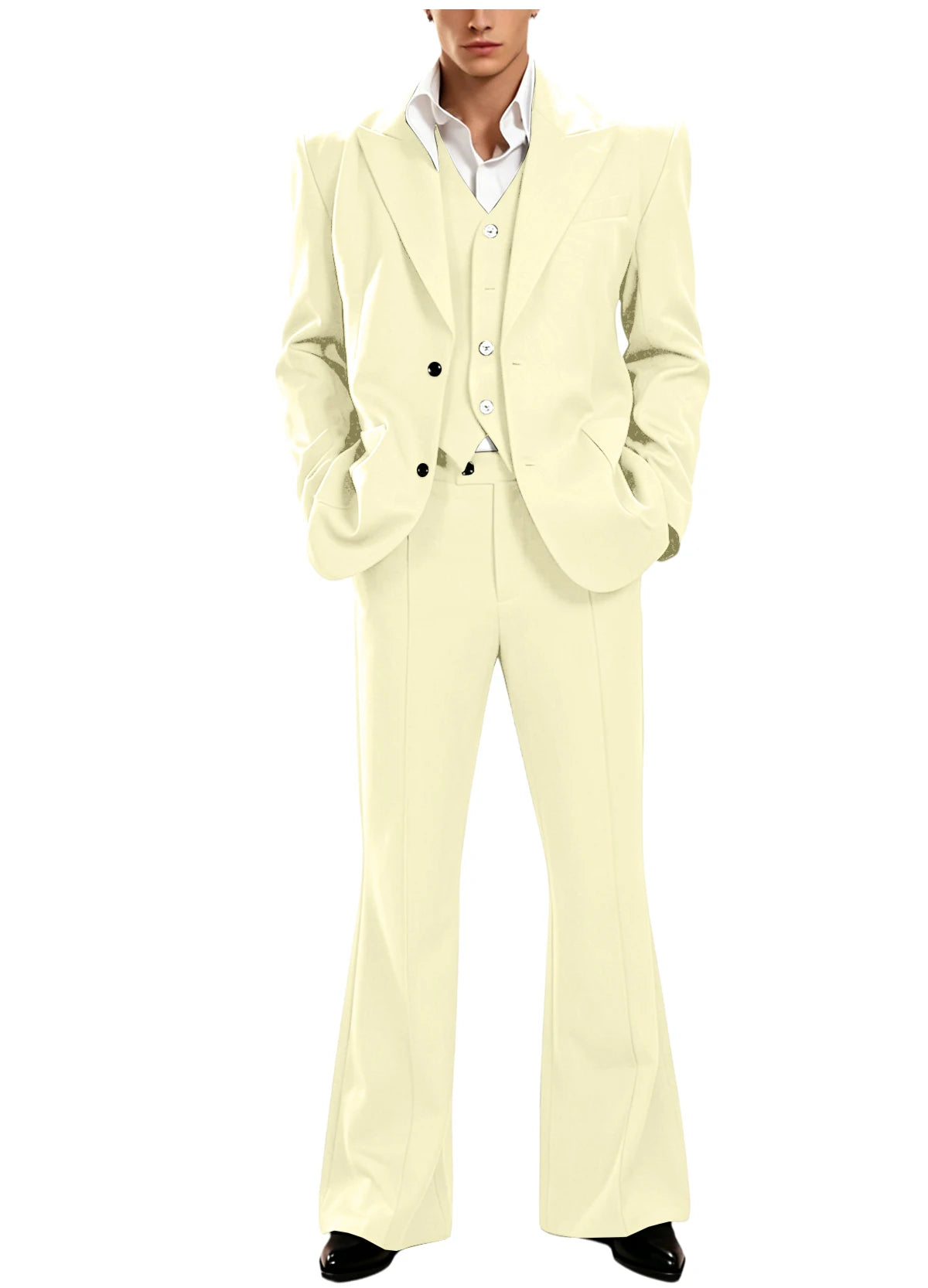 Vintage Peak Lapel Slim Suit