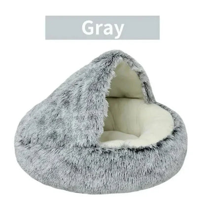 Warm Plush Cat Bed