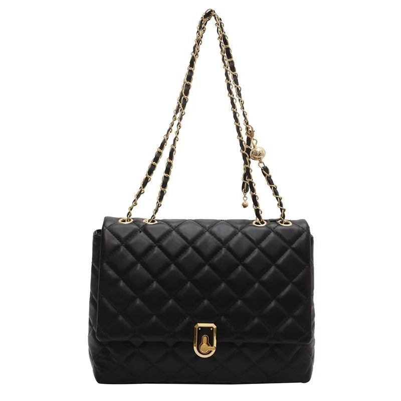 Diamond Pattern Shoulder Bag