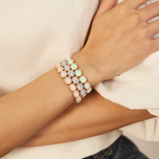 Colorful Rhinestone Beaded Bracelet