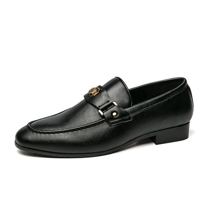 Black Round Toe Loafers