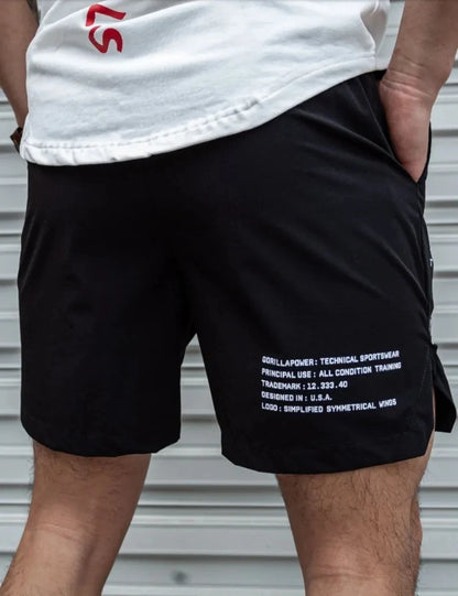 Lightweight Drawstring Gym Shorts
