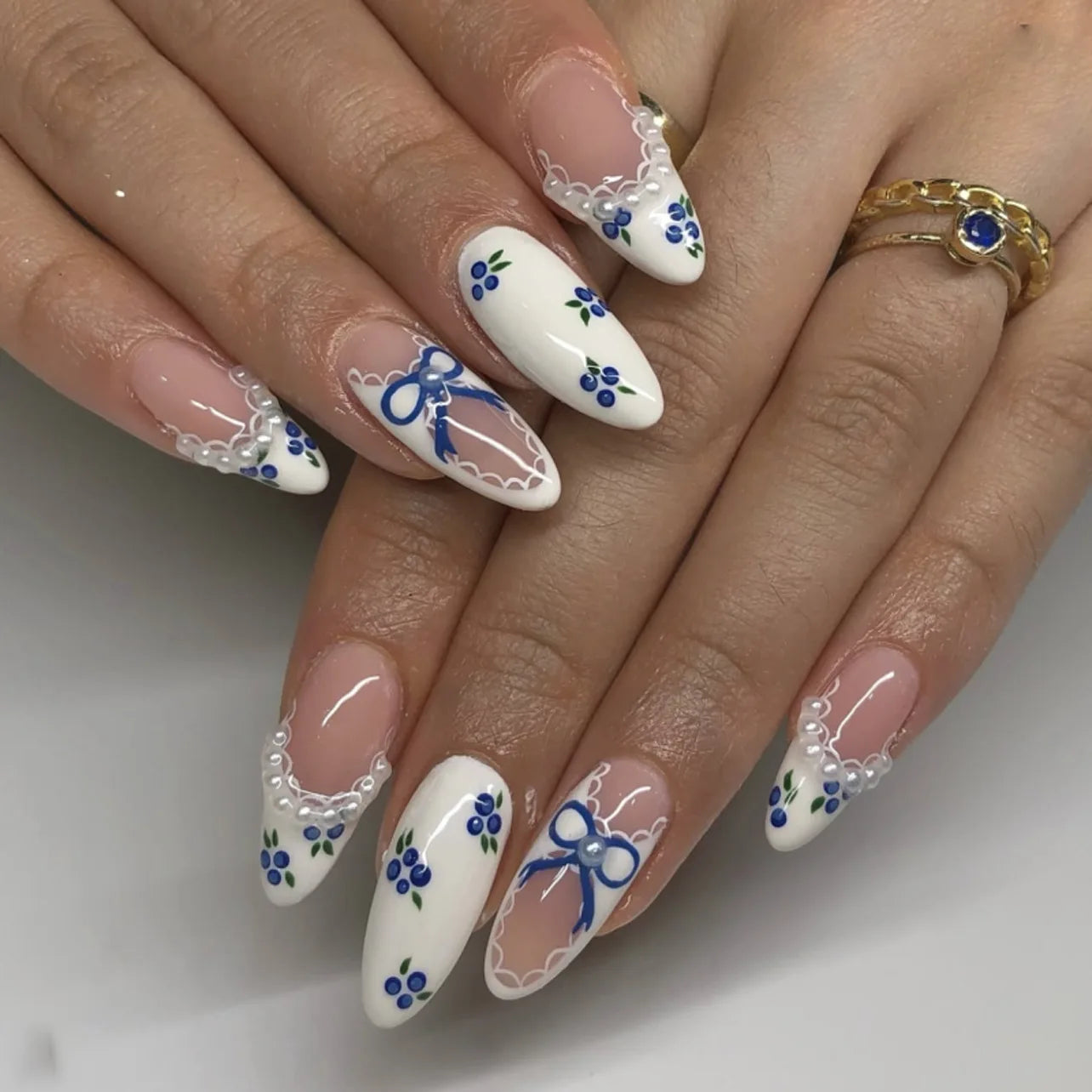 Ballerina French Nail Tips