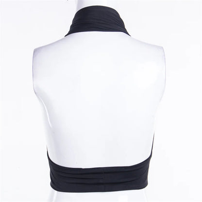 Sleeveless Wrap Crop Top