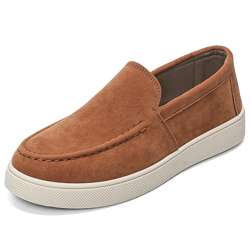 Suede Tassel Driving Loafers