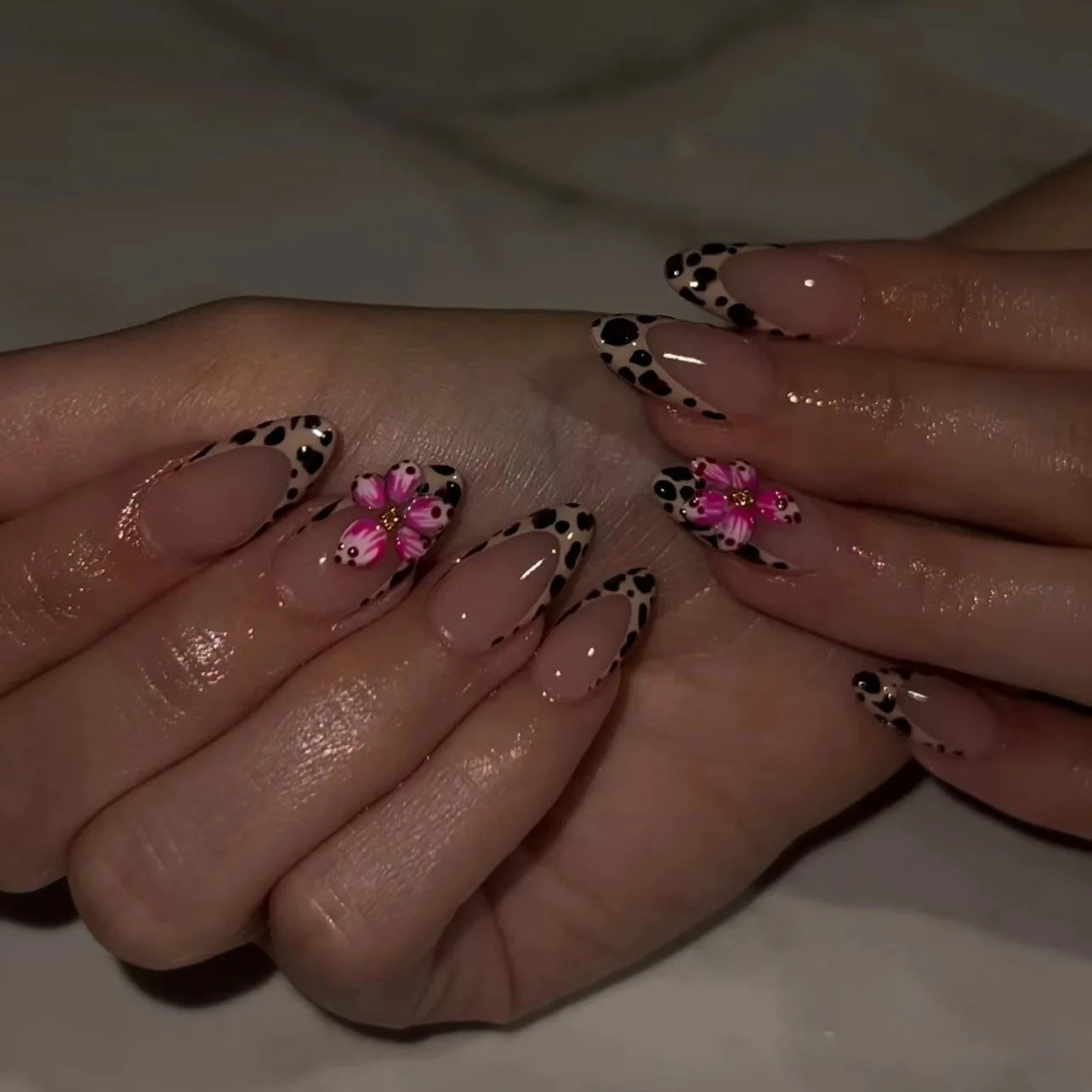 24Pcs French Ballerina Nail Tips