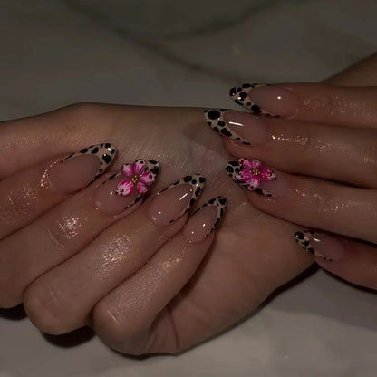 24Pcs French Ballerina Nail Tips