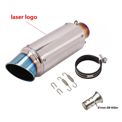 Universal 51/60mm Carbon Fiber Exhaust Muffler DB Killer