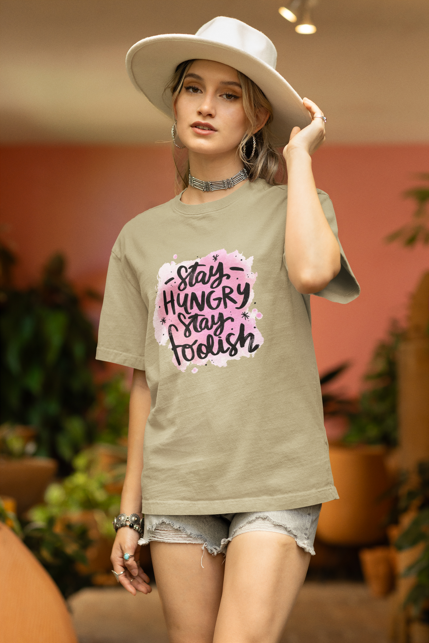 Stay Hungry Stay Foolish | Graphic T Shirt | Unisex Softstyle T-Shirt
