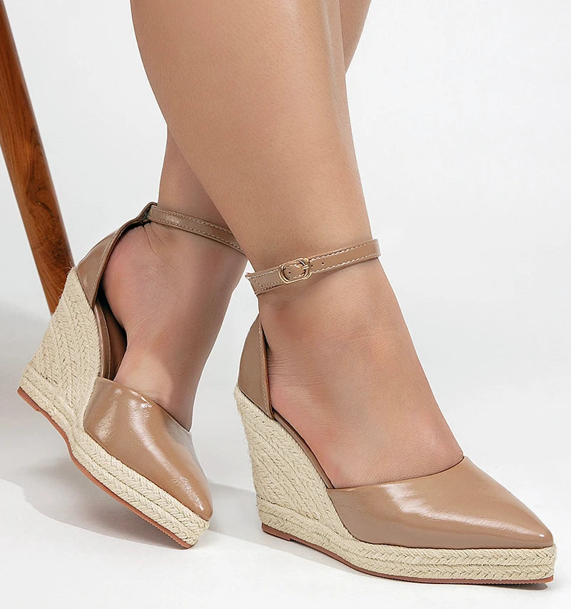 Wedge Espadrille Ankle Sandals