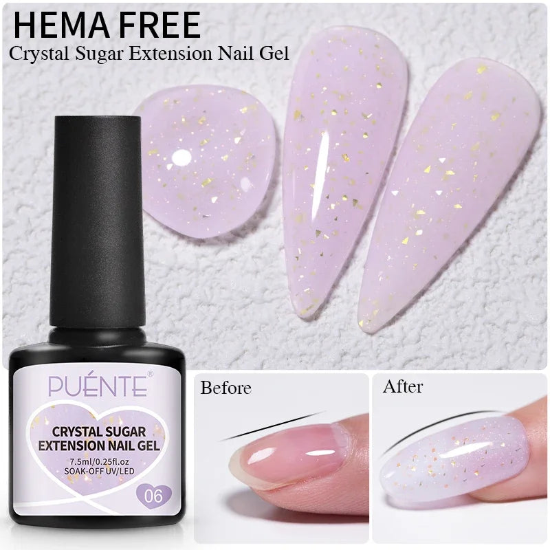 PUENTE Glitter Poly Nail Gel