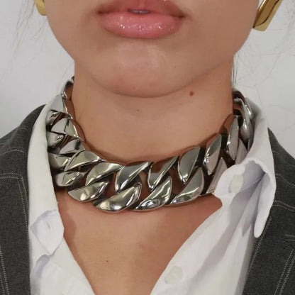 Stainless Steel Vintage K Necklace Party