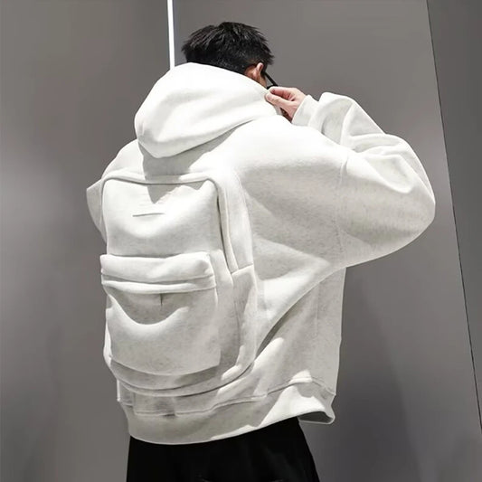 3D Backpack Zip-Up Hoodie