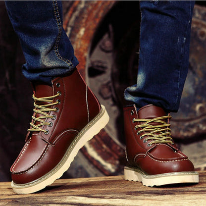 Waterproof Leather Motorcycle Boots