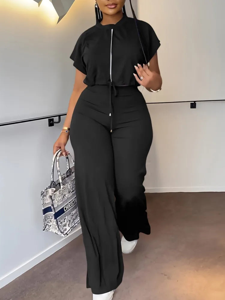 Summer Round Neck Top Set