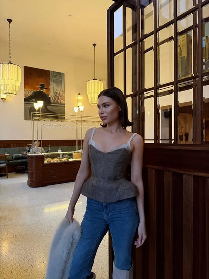 Lace Sling Top