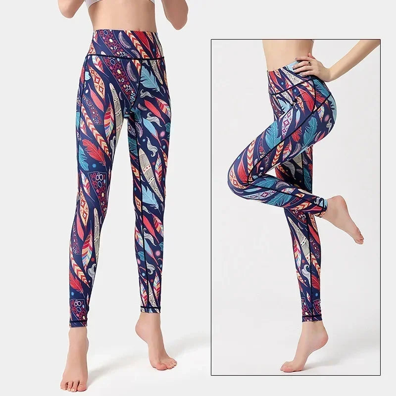 Cloud Hide Floral Push-Up Leggings