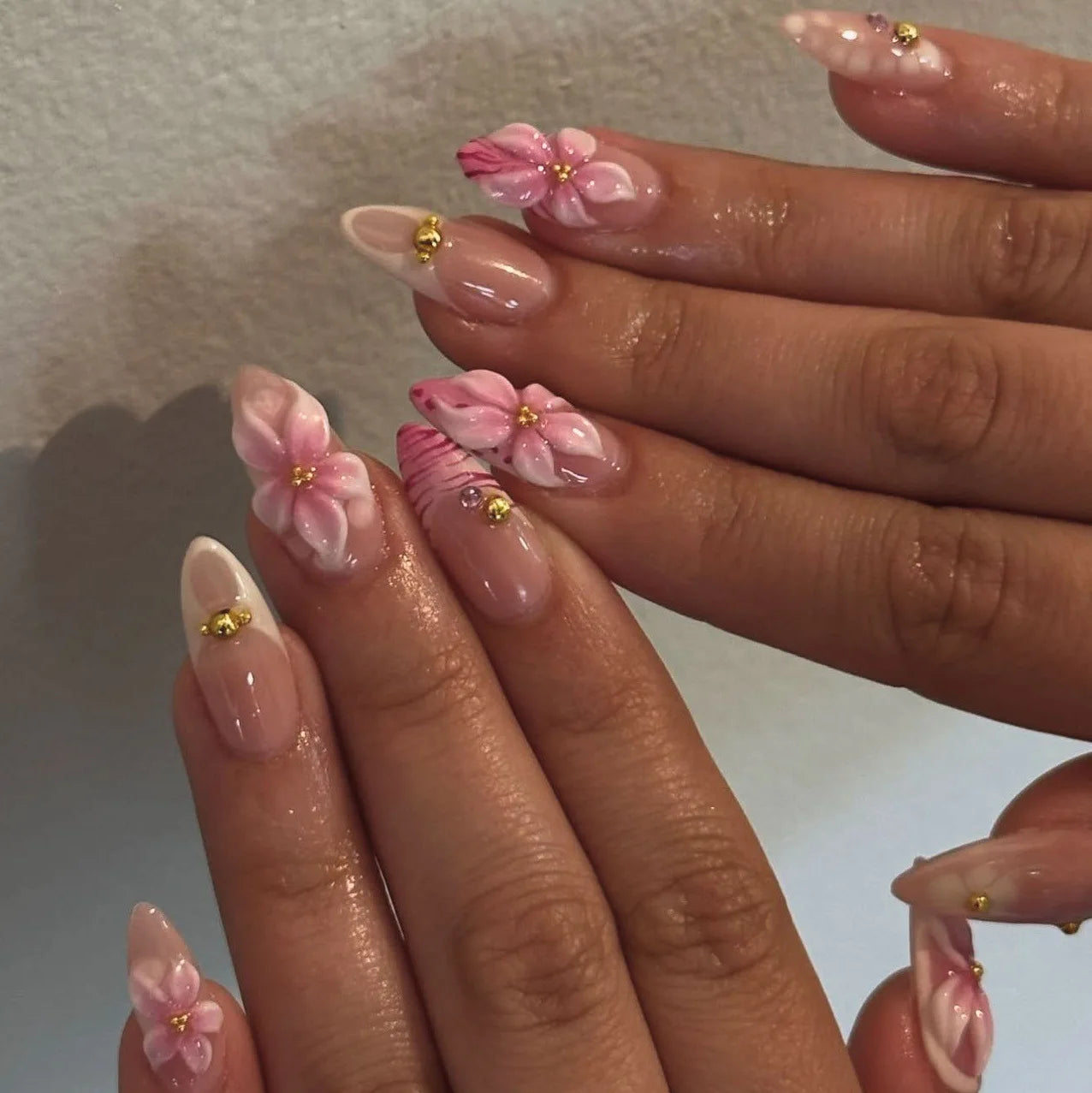 Floral Ballerina Press-On Nails