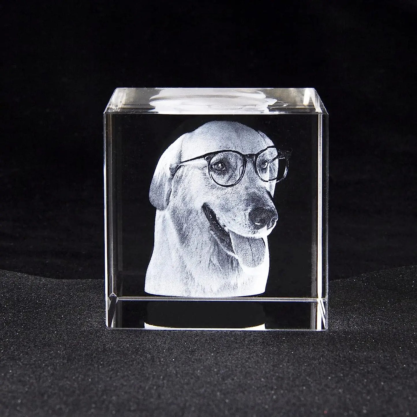 Custom Crystal Cube Photo Frame