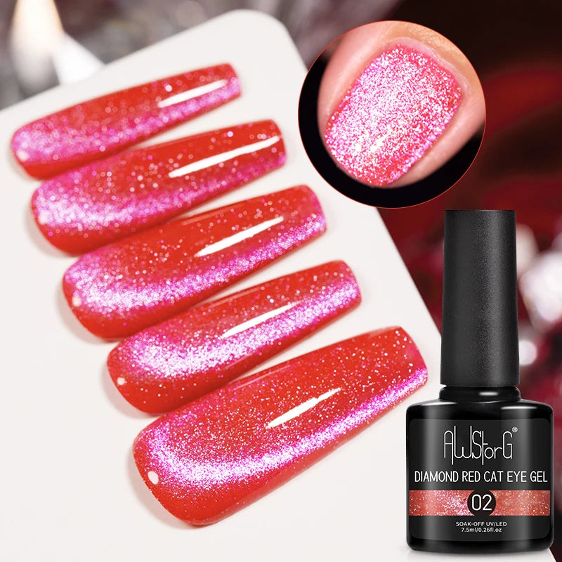 Pink Cat Eye Gel Polish