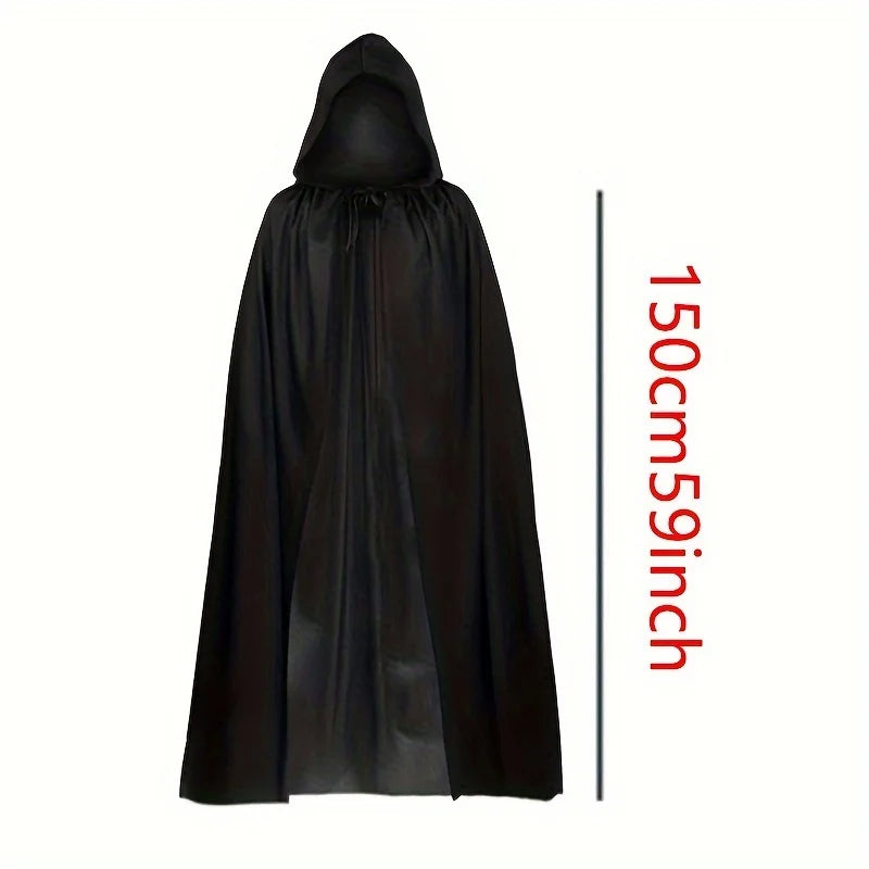 Black Grim Reaper Costume Cloak